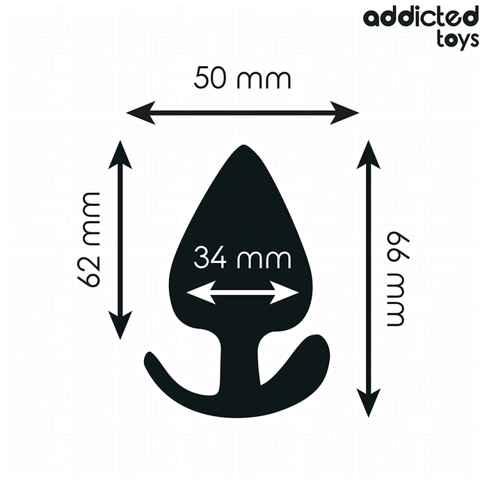 Addicted Toys - Plug Anal Silicona Talla M 6,6 Cm