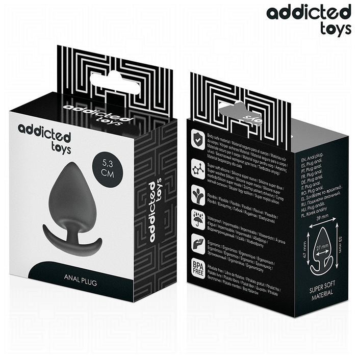 Addicted Toys - Plug Anal Silicona Talla S 5,3 Cm