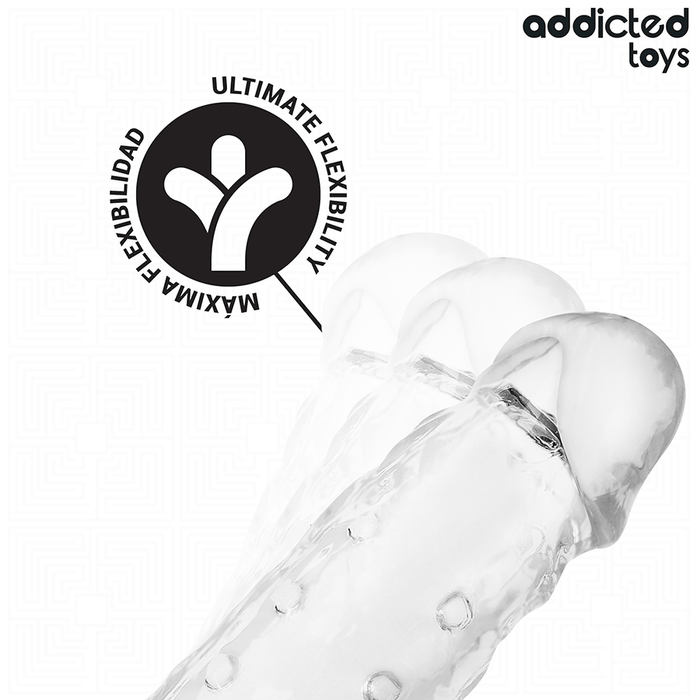 Addicted Toys - Funda Para El Pene Transparente Talla S 23 Cm