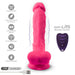 Silexd - Pene Realístico Modelo 18 Rosa Vibración + Control Remoto Lrs