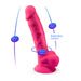 Silexd - Pene Realístico Modelo 18 Rosa Vibración + Control Remoto Lrs