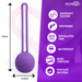 Moressa - Osian One Entrenamiento Suelo Pelvico 51gr Premium Silicona Lila