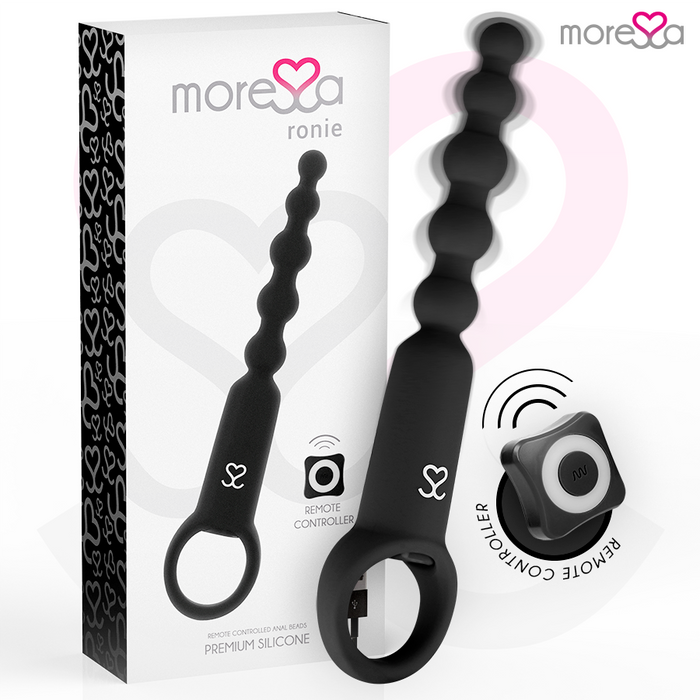Moressa - Ronie Potente Rosario Anal Control Remoto Negro