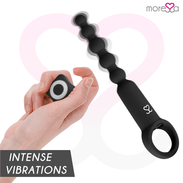 Moressa - Ronie Potente Rosario Anal Control Remoto Negro