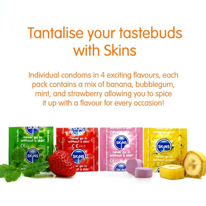 Skins - Multi Sabores Preservativos Premium Pack 4