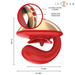 Intense - Mariah Vibrador & Estimulador En Forma De U 10 Vibraciones Rojo