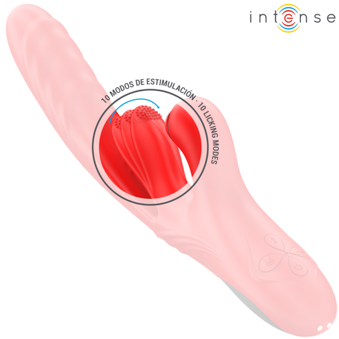 Intense - Karol Vibrador Multifunción Empuje & Estimulación & Succión Rojo