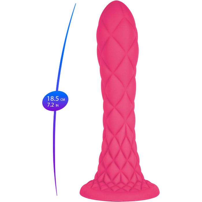Silexd - Dreamy Dildo Fantasy Silicona Liquida Termoreactivo Fucsia 18.5 Cm