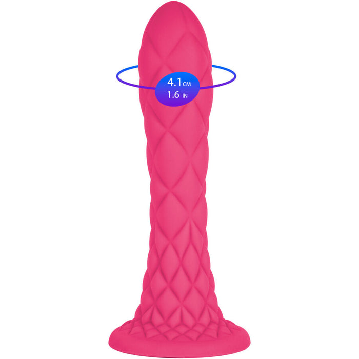 Silexd - Dreamy Dildo Fantasy Silicona Liquida Termoreactivo Fucsia 18.5 Cm