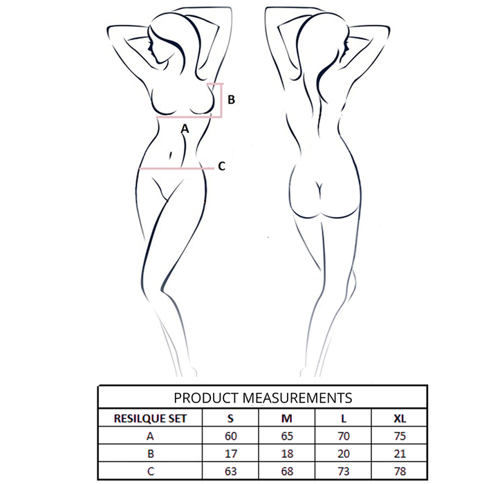 Passion - Resilque Set Sujetador + Tanga Rojo L/xl