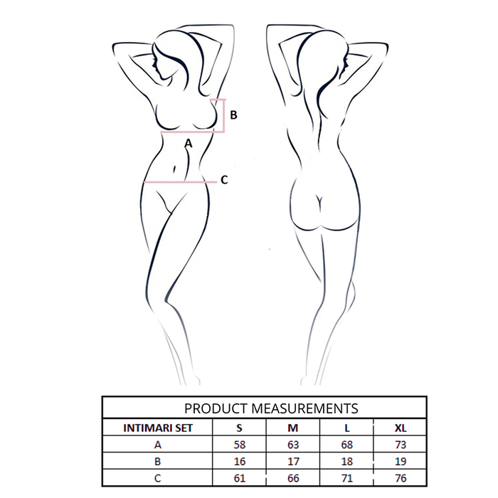 Passion - Intimari Set Sujetador + Bragas Rosa L/xl