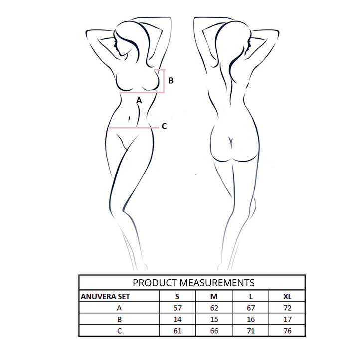Passion - Anuvera Set Sujetador + Tanga Rojo L/Xl