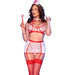 Chilirose - Cr 4868 Disfraz Enfermera Blanco/rojo Xl