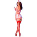 Chilirose - Cr 4868 Disfraz Enfermera Blanco/rojo S