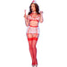 Chilirose - Cr 4868 Disfraz Enfermera Blanco/rojo L