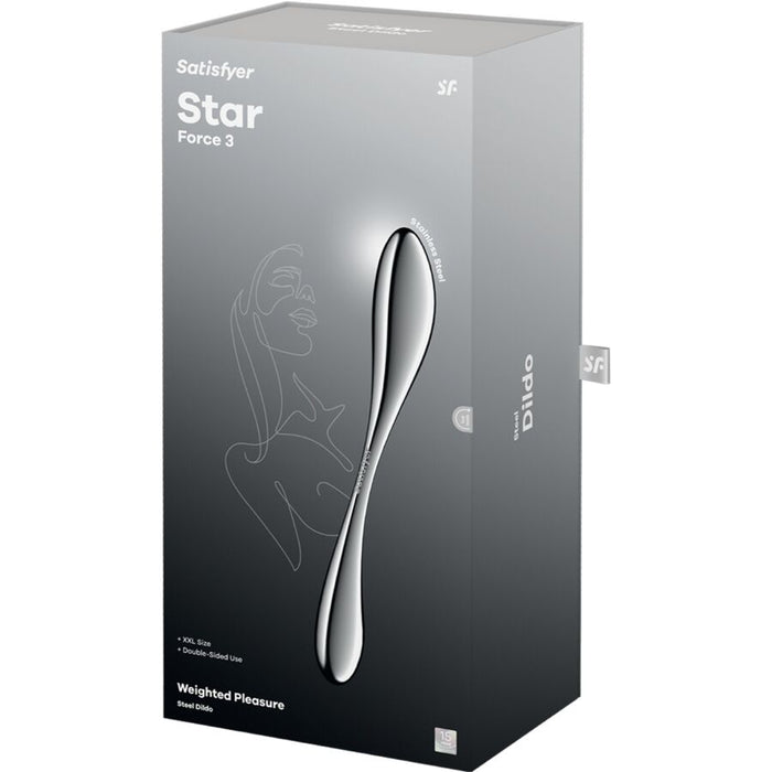 Satisfyer - Star Force 3 Dildo Acero Inoxidable Doble Uso