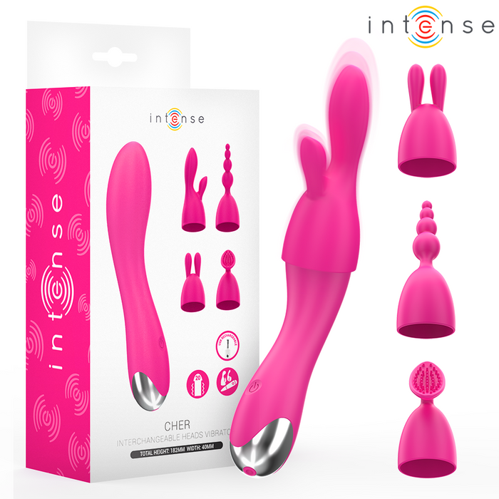 Intense - Cher Vibrador 20 Patrones Con Cabezales Intercambiables