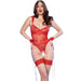 Chilirose - Cr 4881 Body Crotchless Rojo M