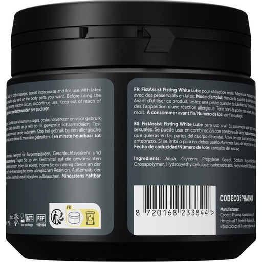 Cobeco - Fist Assist Lubricante Blanco Extraespeso 500 Ml