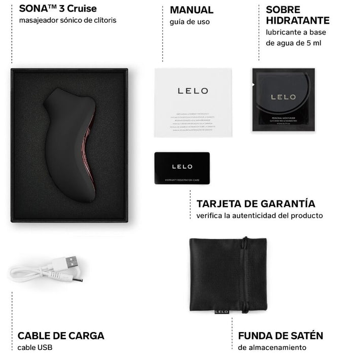 Lelo - Sona 3 Cruise Masajeador Sónico De Clítoris Negro