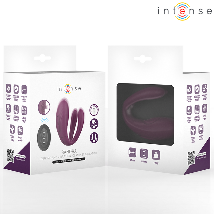 Intense - Sandra Vibrador & Estimulador De Pinzas Con Golpeteo Control Remoto
