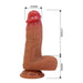 Pretty Love - Curtis Dildo Realístico Con Ventosa 17.3 Cm -ø- 4.2 Cm