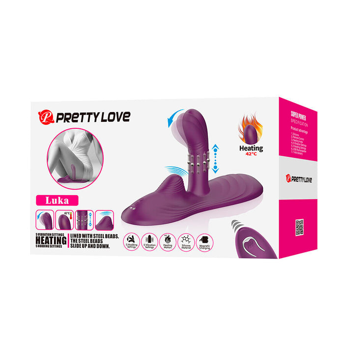 Pretty Love - Luka Sit-down Vibrador Con Efecto Calor Y Control Remoto