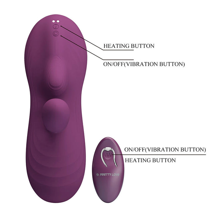 Pretty Love - Luka Sit-down Vibrador Con Efecto Calor Y Control Remoto