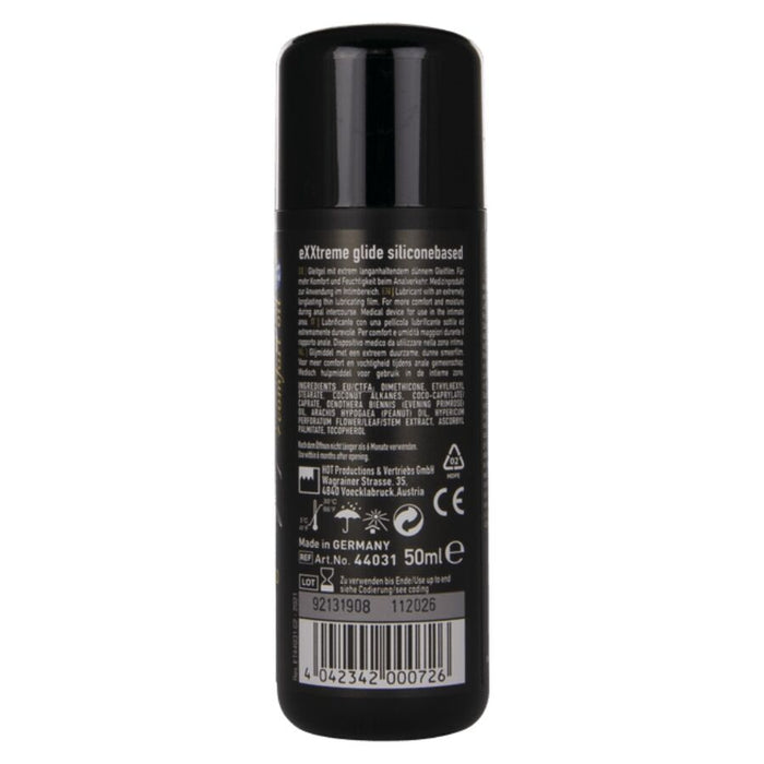 Hot - Exxtreme Glide Lubricante Base Silicona + Aceite Confort A+ 50 Ml