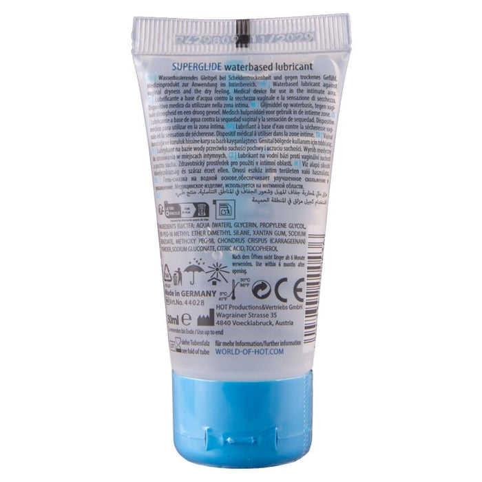 Hot - Superglide Liquid Pleasure Lubricante Base Agua 30 Ml