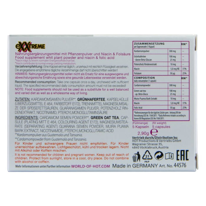 Hot - Exxtreme Cápsulas Aumento Líbido Mujer 5 Cps