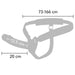 Hidden Desire - Inferno Strap-on Funda Para Pene Con Vibración 20 Cm