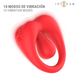 Intense - Russell Anillo Vibrador Con Estimulación De Clítoris Rojo