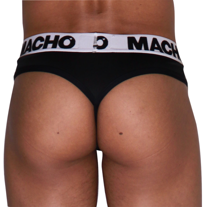 Macho - Mtg002 Tanga Negro/Negro S