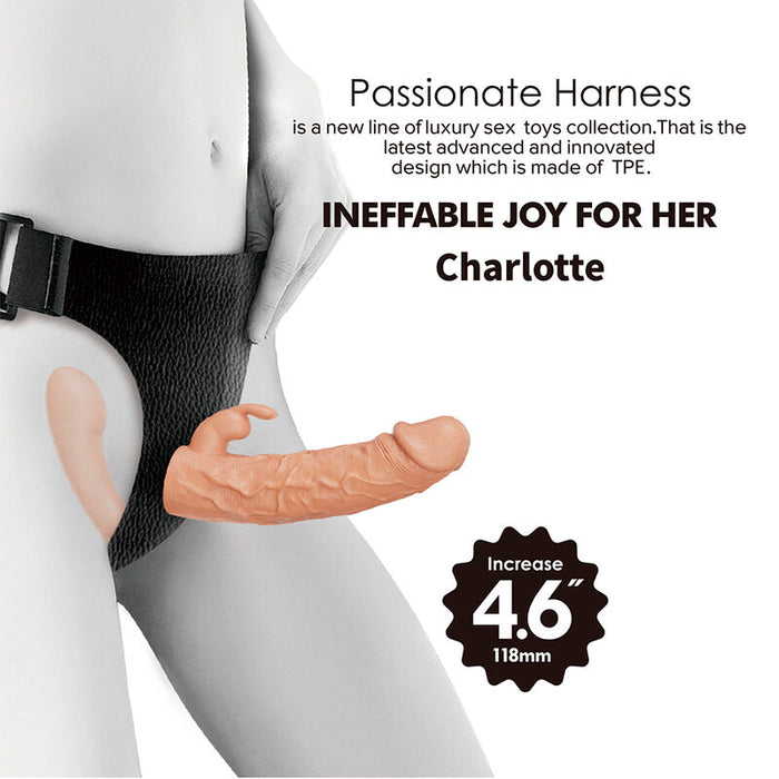 Baile - Charlotte Arnés Hollow Strap-on Doble Penetración Natural