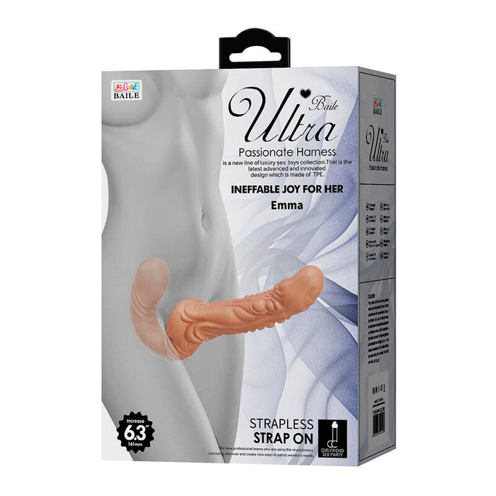 Baile - Emma Strap-on Doble Penetración Texturizado Natural