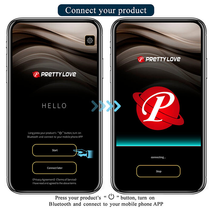 Pretty Love - Butterfly Masajeador Tanga App Control Rosa