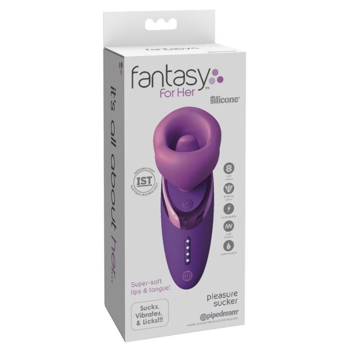 Fantasy For Her - Succionador De Clítoris Con Vibración Pleasure Sucker Morado