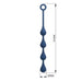 Mr Play - Bolas Anales Silicona Azul Talla M 33 Cm