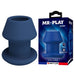 Mr Play - Jack Plug Anal Hueco Silicona Azul Talla S