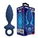 Mr Play - Plug Anal Texturizado Con Anilla Azul M