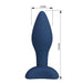 Mr Play - Plug Anal Cónico Silicona Azul M