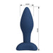 Mr Play - Plug Anal Cónico Silicona Azul S