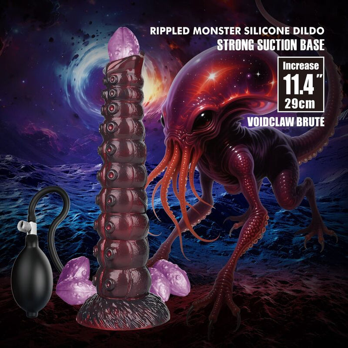Power Monsters - Voidclaw Brute Dildo Hinchable Fantasía Bicolor 29 Cm Ø 5,7 Cm