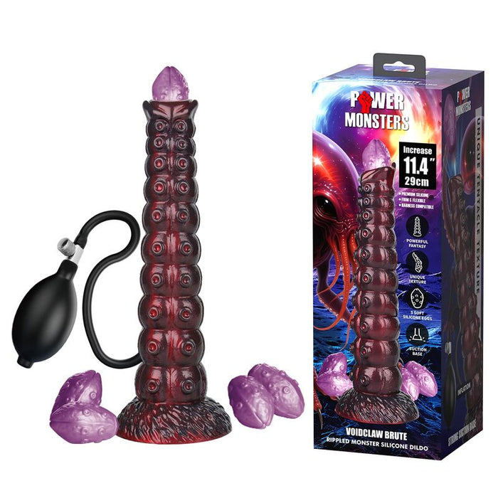 Power Monsters - Voidclaw Brute Dildo Hinchable Fantasía Bicolor 29 Cm Ø 5,7 Cm