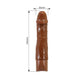 Pretty Love - Donald Vibrador Realístico 19,5 Cm Ø 4 Cm Color Marrón