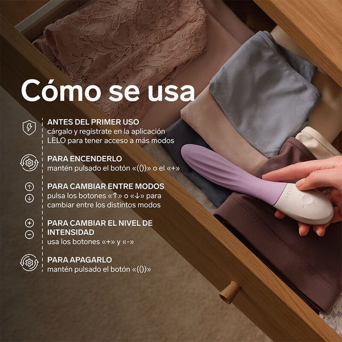 Lelo - Mona Twist Vibrador Para Punto G Recargable App Control Lavanda Rosa