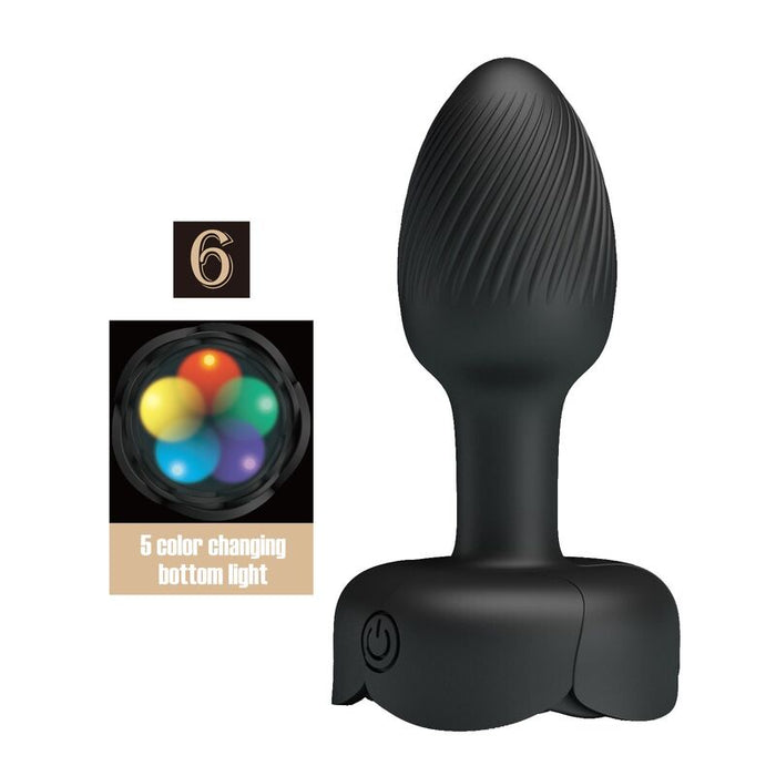 Pretty Love - Plug Anal Vibrador 10 Modos Recargable Negro