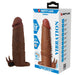 Pretty Love - Quillon Funda Para Pene Vibradora 20 Cm Ø 4 Cm Color Marrón