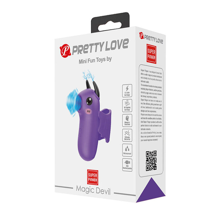 Pretty Love - Magic Devil Estimulador De Dedo Recargable Morado